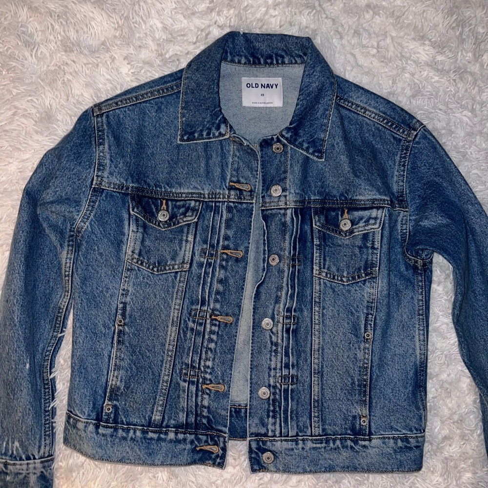 Old Navy Blue Denim Jacket, wore once - Picture 1 of 5